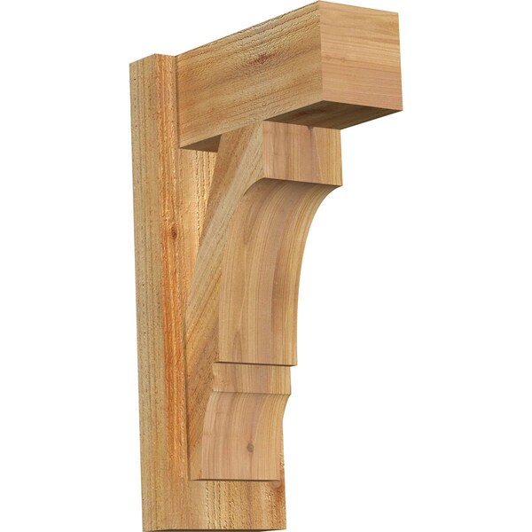 Ekena Millwork Balboa Block Rough Sawn Outlooker, Western Red Cedar, 6"W x 12"D x 20"H OUT06X12X20BOA05RWR - main